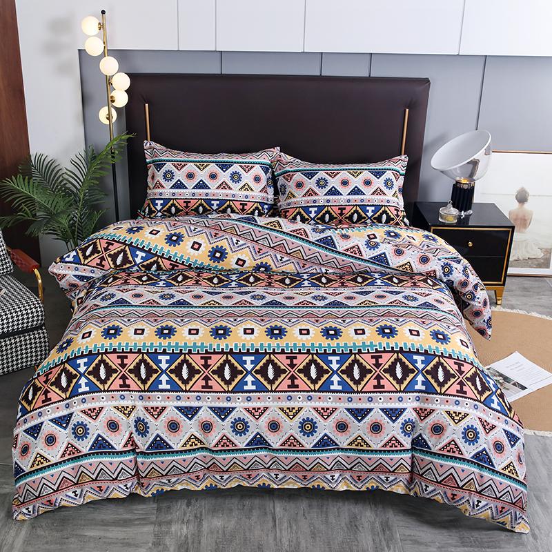Bohemian Mossaic Ethnic Vintage Bed Linen Set King Queen Full Twin Size Duvet/Doona Cover Set