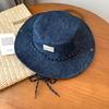 Drawstring Adjustable Vintage Washed Denim Hat Casual Sun Hat  Outdoor Mountaineering