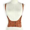 Vintage Women Corset Vest Steampunk Harness Wide Elastic Waist Buckle Cummerbunds Elastic Suspenders Girdle