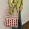 Knit Bag Vintage Mesh Hollowed Out Women's Shoulder Bag Woven Bag Tote
