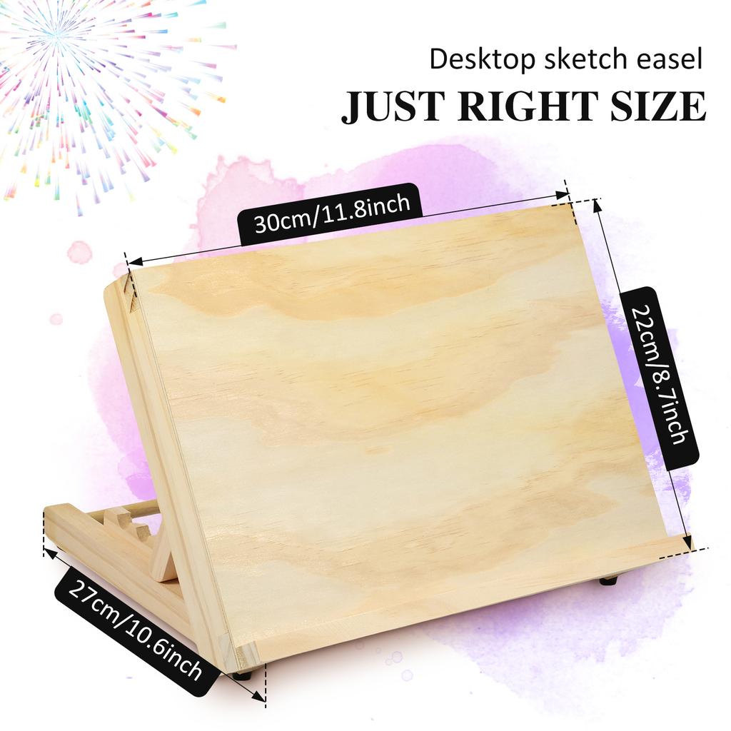 Wooden Easel Stand Foldable Adjustable Drawing Sketching Easel Enduring Sturdy Easel Stand Portable Drawing Sketching Easel