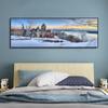 Quebec Ice Hotel Canvas Paintings Modern Landscape Posters and Prints Art Wall Picture For Living Room Home Wall Decor
