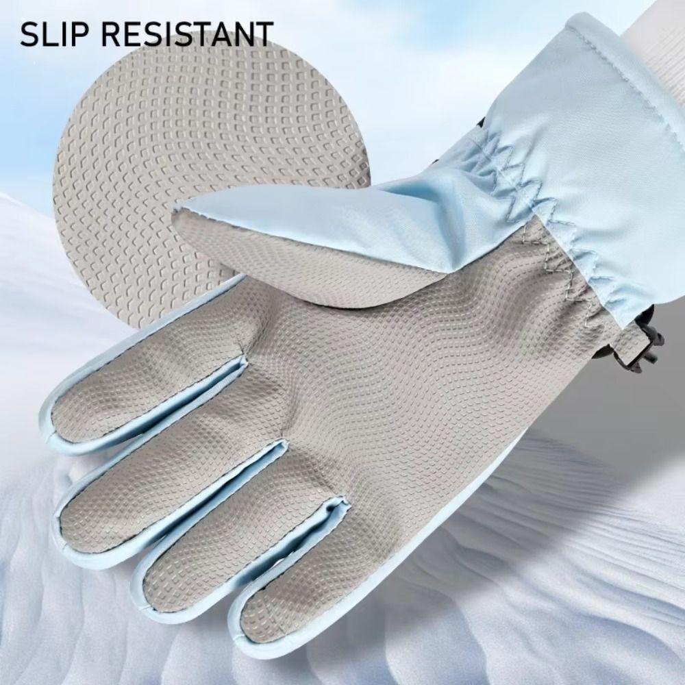 1 Pair Thicken Skating Gloves Non-Slip Figure Skating Gloves Women's Skating Mittens  Woman