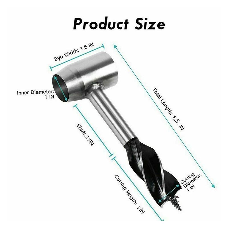 Инструмент для выживания на открытом воздухе, ручной шнековый ключ, дрель по дереву для поселенцев Бушкрафта