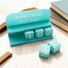 Yousheng 1 Set 3D Printed Reading Tracker Book Read This Year Counter with Number Blocks Reading Nook Decoration for Bookshelf Desk Reading Challenge