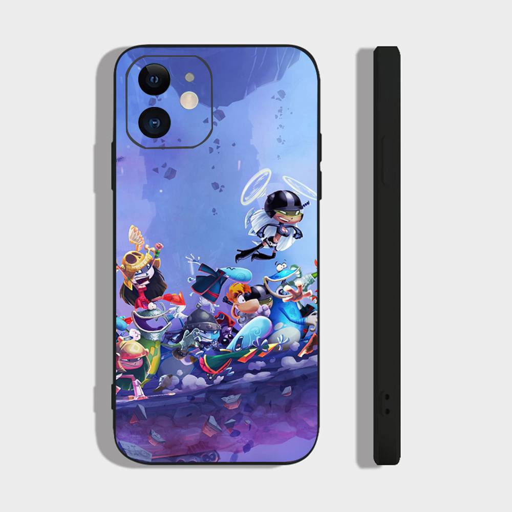 Anime R-Rayman Legends Phone Case For IPhone 17 Air 16 15 14 13 Pro Max 11 12 Black Silicone Cover
