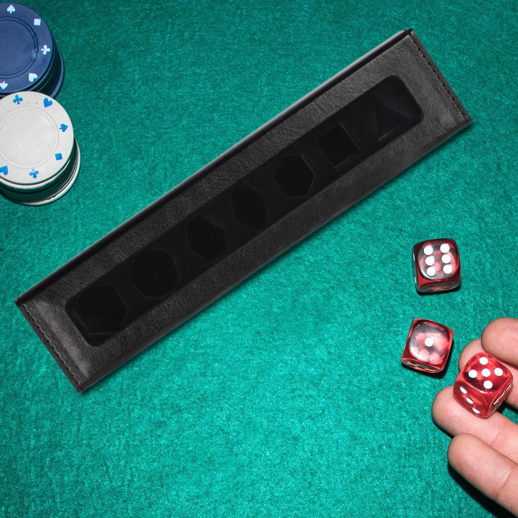 Dice Holder Box with Cover for Tabletop Games, Clear View Storage Case