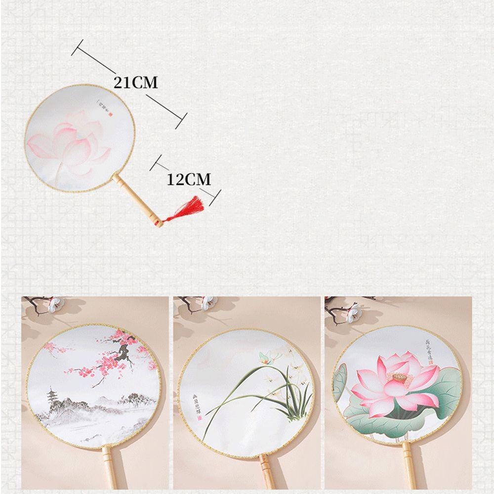 Украшения Домашний Декор Мастерство Круглый Веер Декоративные Веера Реквизит Для Фотосъемки Представление Ханьфу