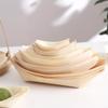 50PCS Boat-shape Tray Disposable Wooden Boat-shaped Plate Multi-size Wood Bowl  Wedding Ornament