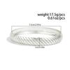 SHIXIN Trendy Geometric Circular Wide Bangle for Women Punk Silver Color Metal Charm Bracelet Arm Bangle Personalized Jewelry