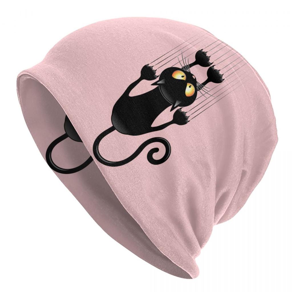 Черная кошка кафе Skullies шапочки шапки унисекс зимняя теплая вязаная шапка унисекс женские крутые шапки для взрослых шапки для лыж на открытом воздухе