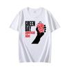 Футболка с принтом GREEN DAY American Idiot Американская панк-группа Модный круглый вырез с коротким рукавом Топ для мужчин Повседневная свободная футболка