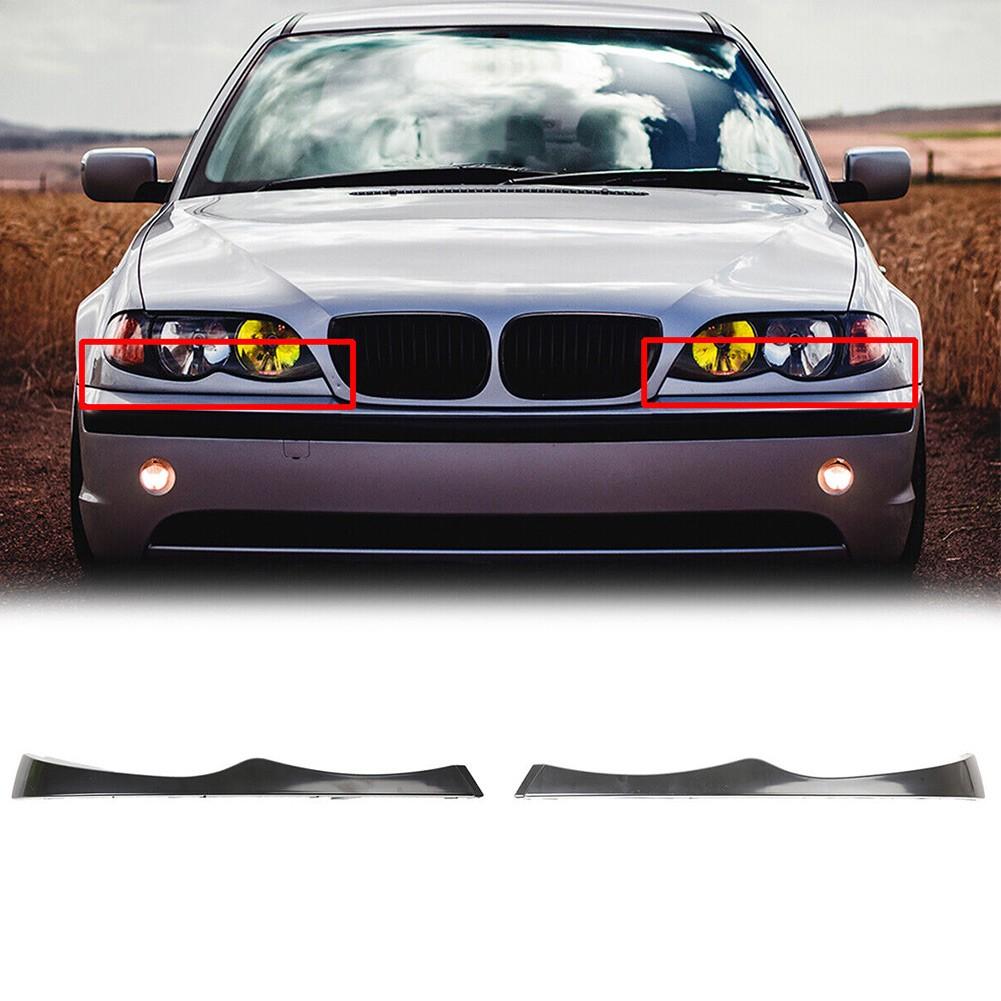 Аксессуары Черные Накладки на Фары из АБС-пластика Для BMW E46 325i