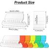 Hanging File Folder Tabs, 60 Sets Multicolor File Tabs and erts 2" Clear Plastic Labels for Hanging File Folders