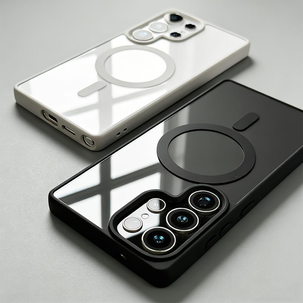 Transparent for Magsafe Magnetic Case For Samsung Galaxy S26 S25 S24 S23 S22 Plus Ultra FE Edge Wireless Charging Protect Cover