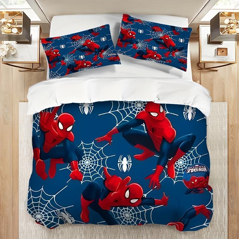 Spider-Man 3-Piece 1 Quilt Cover One Piece Bedding Set Comforte Luxus Exquisite Birthday Gift 100% Polyester Home Decor