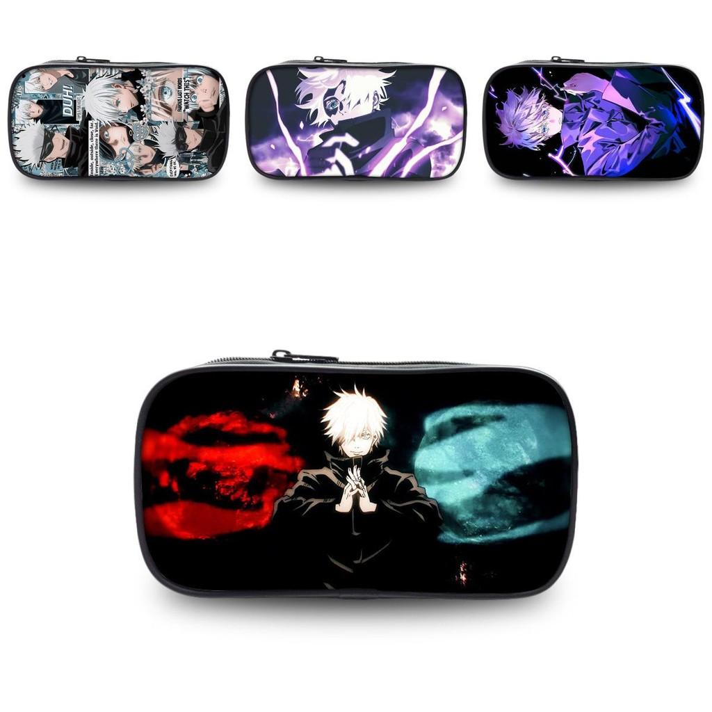 Пенал Jujutsu Kaisen большой вместимости, прочная ткань Оксфорд, аниме-держатель для канцелярских товаров