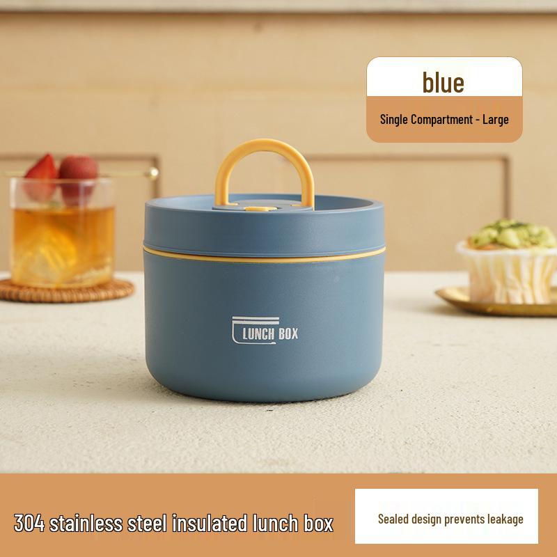Многослойный ланч-бокс из нержавеющей стали 304 с суповой миской - Портативный и с термоизоляцией