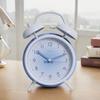 Ins Style Metal Alarm Clock Battery Powered (AA) Cute Decorative Clock for Home Office