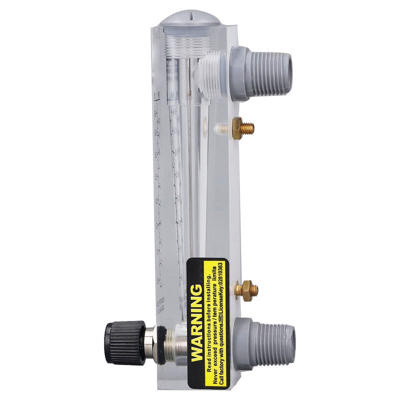 Liquid Flowmeter Clear Acrylic Panel for Liquid Medium Measurement and Control Regulation 0.1-1GPM Panel Type Flowmeter