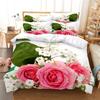 Beautiful Flowers Bedding Duvet Cover Fashion Bedding Set King Quilt Cover Bed Set Girls Boys Bedding Duvet Cover Set Bedding