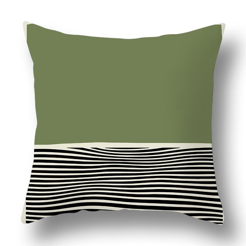 Современная Простая Подушка в Стиле Ins Абстрактная Наволочка Прикроватная Подушка для Дивана Компактная Свежая Наволочка Премиум Прочная
