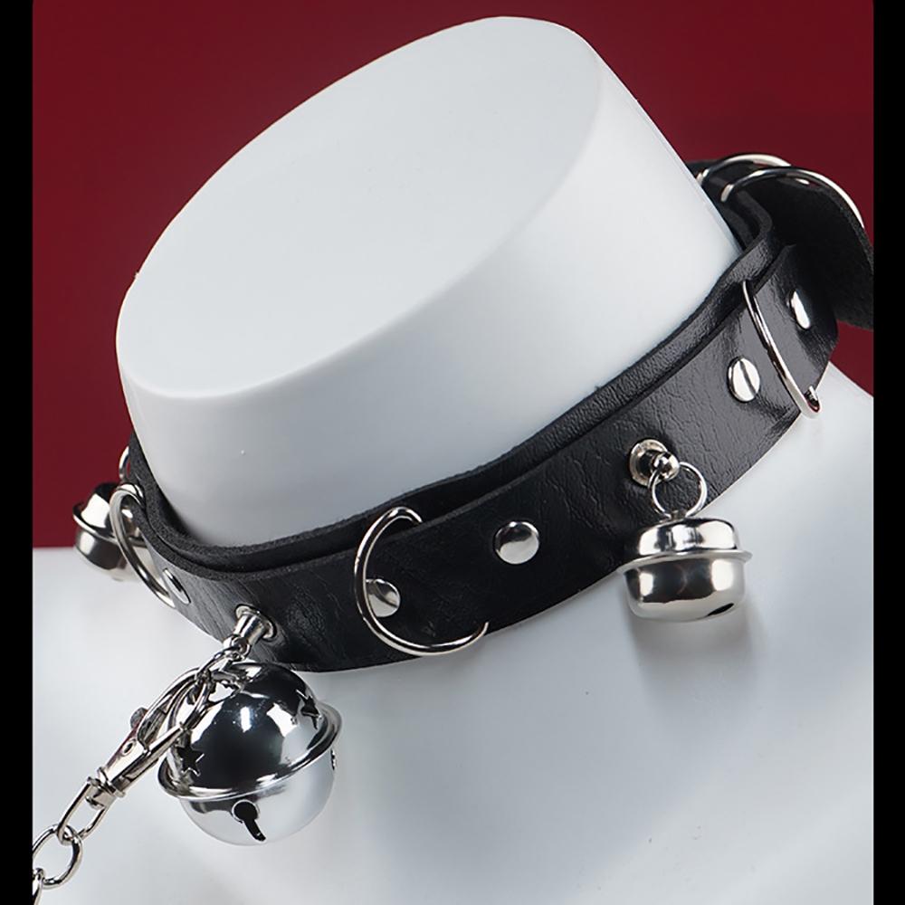 Adjustable Collar With Small Bell Couple Bedroom Interactive Accessory With Detachable Strap Private Intimate Novelty Supply