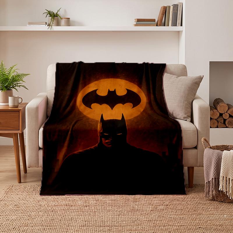 Batman Soft Warm Flannel Blankets Comfortable Blanket for Home Decoration Gifting