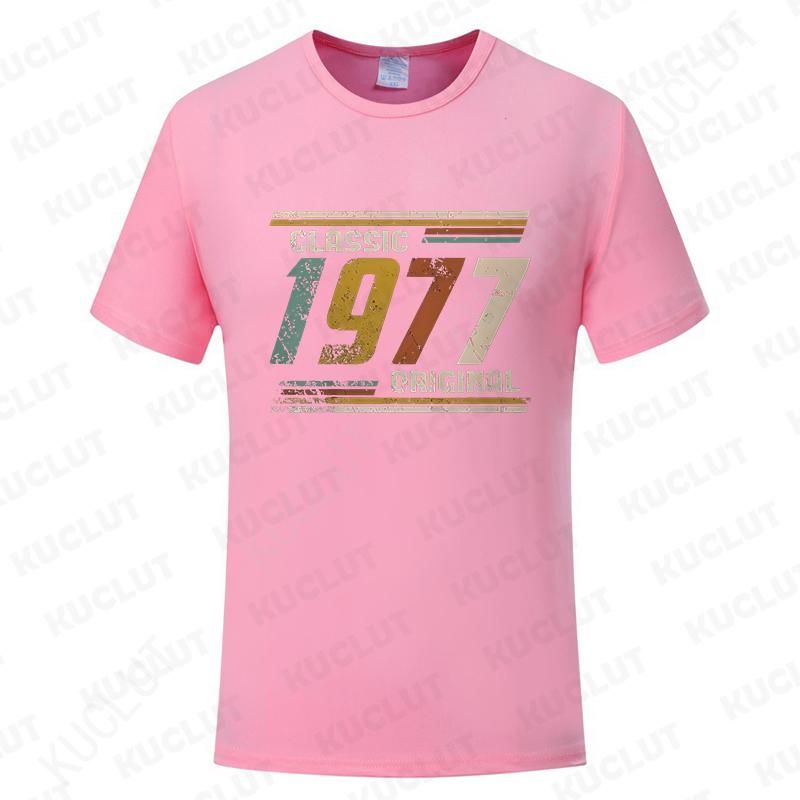 Novelty Awesome Vintage Classic 1977 Print Men T Shirts Streetwear Short Sleeve Birthday Gifts Summer Style T-shirt Men Clothes