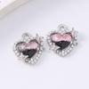 5pcs Exquisite Pearl Gemstone Love Heart Charms Pendants for Jewelry Making Necklace Earrings Bracelet DIY Handmade Accessories
