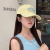 Hat Female Summer Alphabet Embroidery Soft Top Baseball Cap Vintage Washed Denim Cap Sun Cap