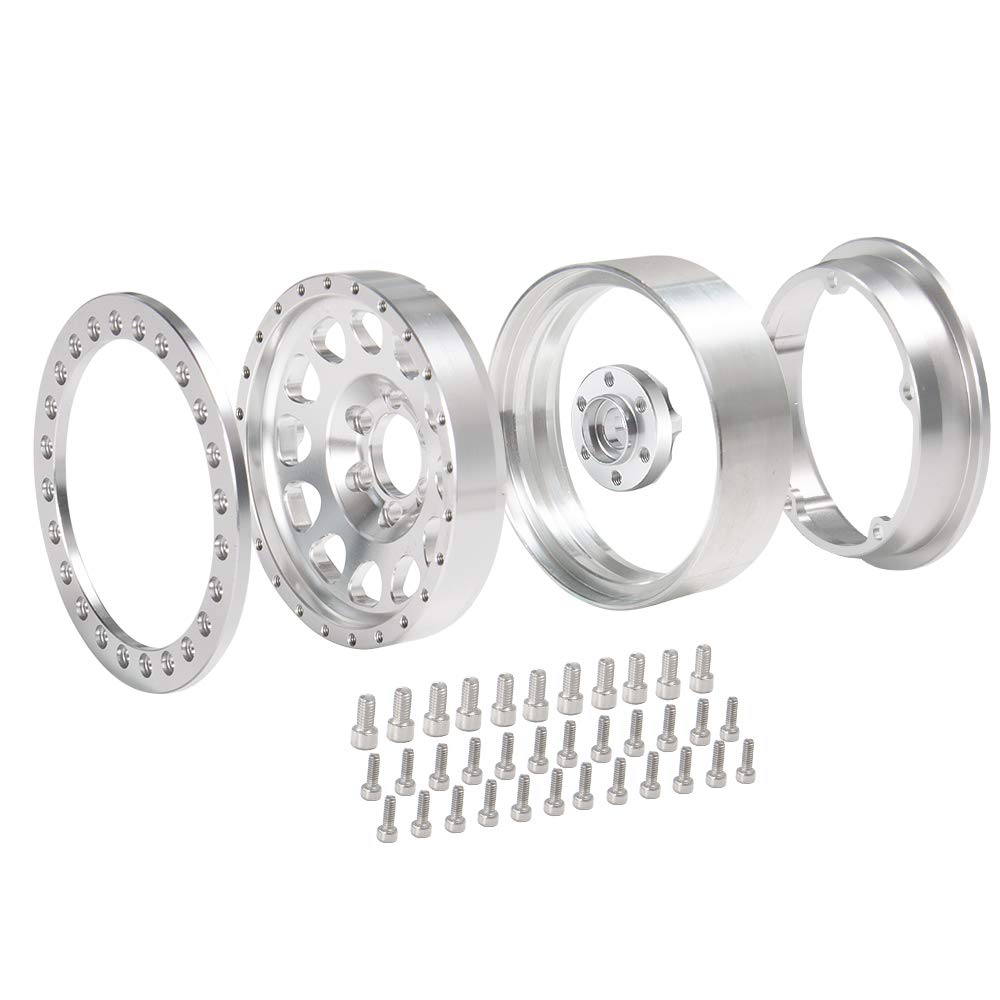 2.2-inch Internal Beadlock Wheels for RC Cars, Fits Wraith and RC Crawler #3 (4-Pack)