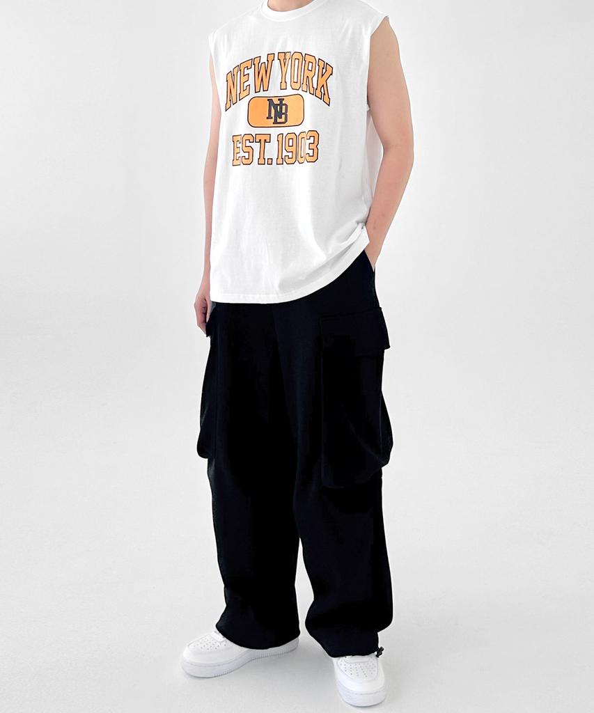 UMM Men'S And Women'S Big Pocket Wide Jogger Training Pants