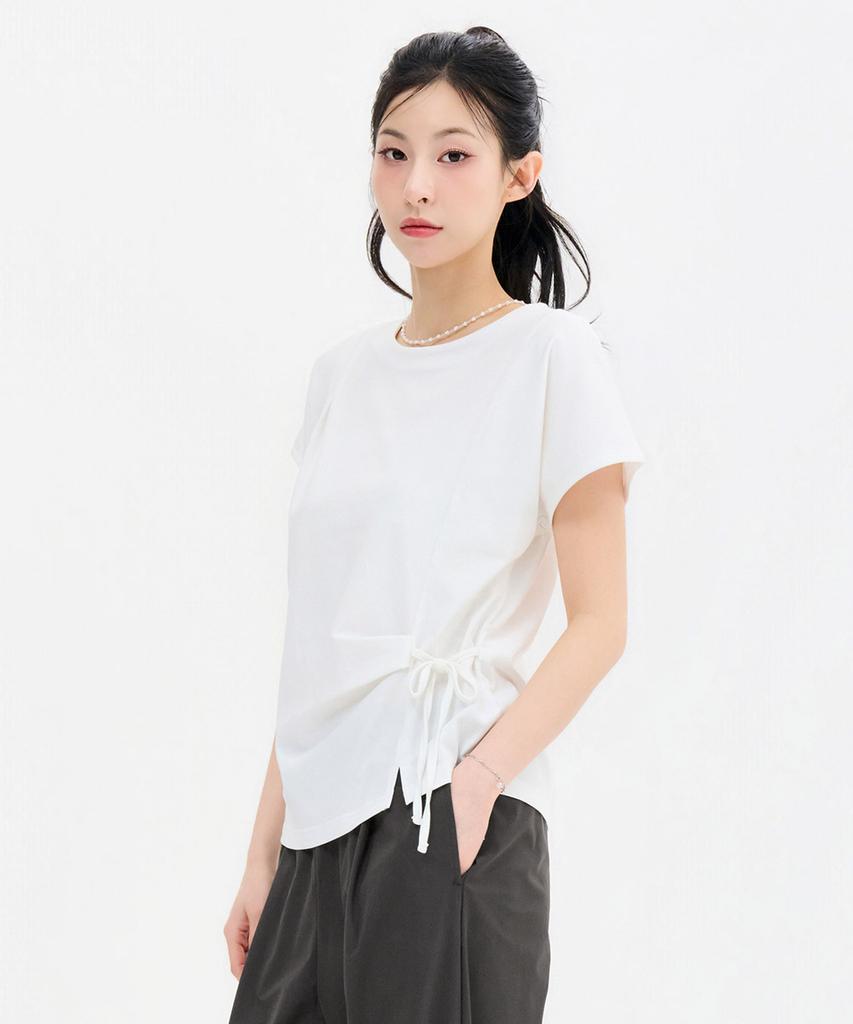 CHASECULT Women'S Adjustable Neck String Short Sleeve T-Shirt-Fbrg5866D0A