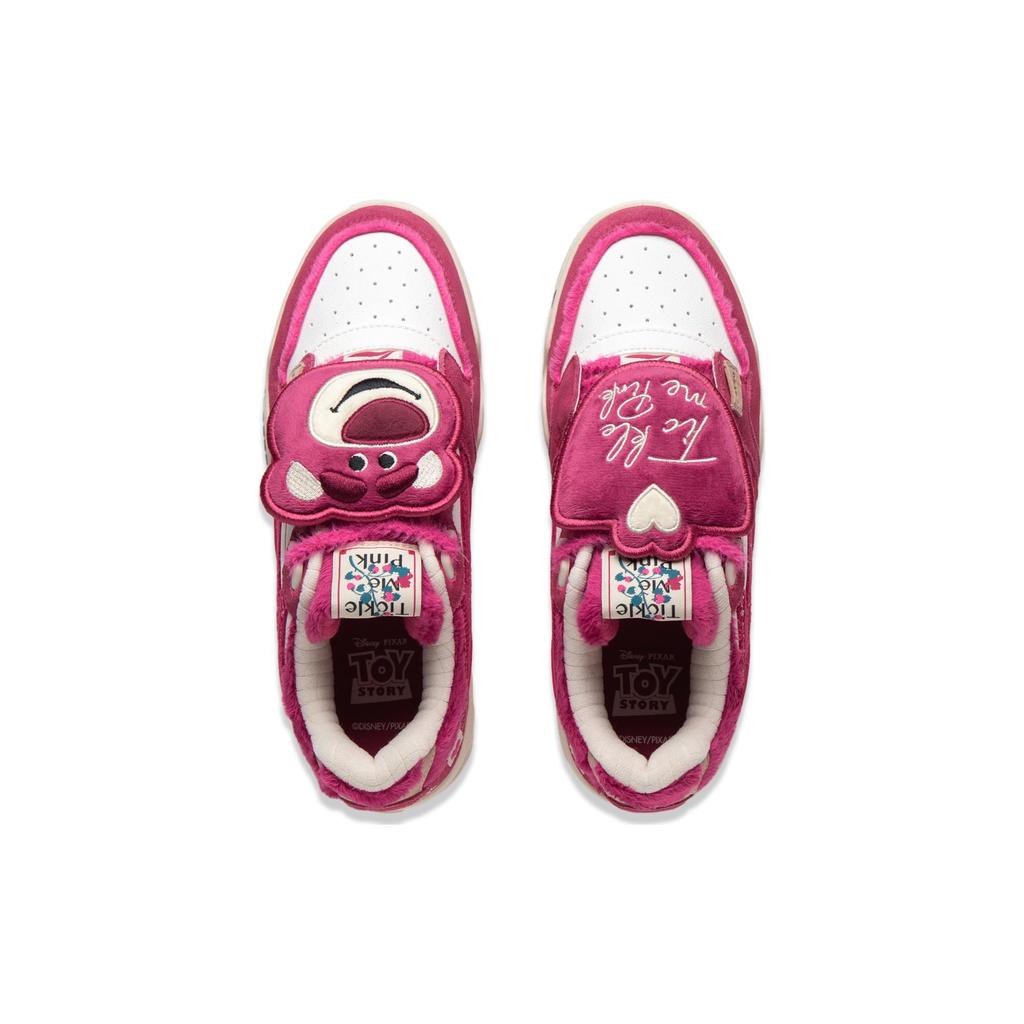 Li Ning Moon White Strawberry Bear удобные универсальные толстые подошвы увеличивающие высоту амортизирующие легкие низкие кроссовки для скейтбординга AGCT416-5