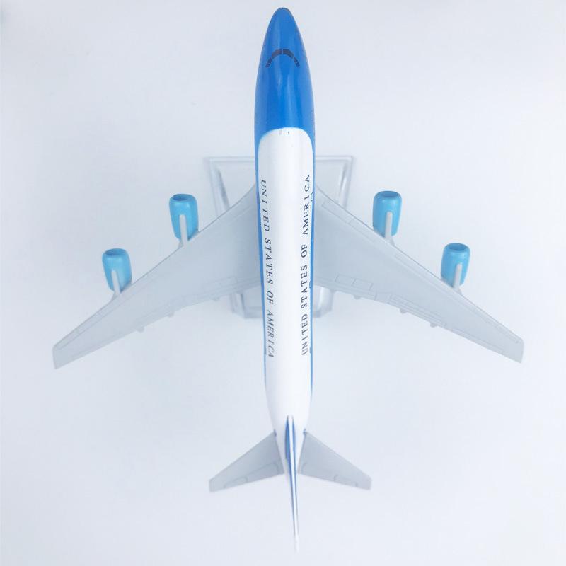Сплав Самолет ВВС США Air Force One B747 Авиалинии Модели Самолетов С Шасси Детские Подарки Коллекция Самолет Игрушка