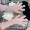 Плюшевые вязаные перчатки Теплые зимние женские варежки Модные перчатки из искусственного меха Для езды