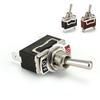 DC12V-24V SPST ON/OFF Terminal Toggle Switches 2 Pin 2 Position Car Rocker Toggle Switch with Waterproof Boot For Boat