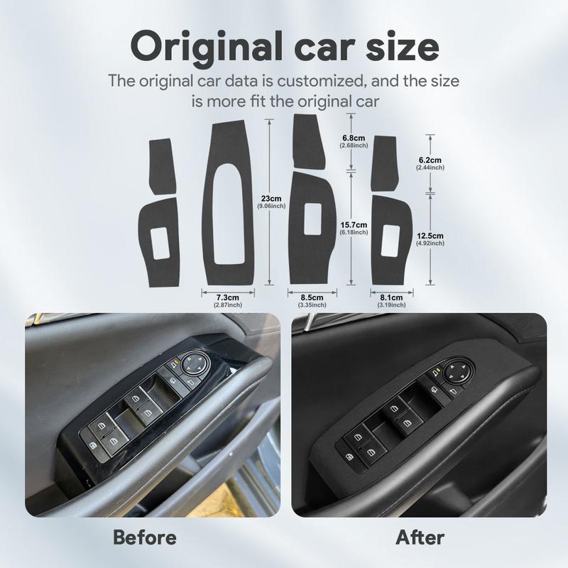 For Mazda 3 BP M3 Axela 2024 2025 Top Suede Trim LHD RHD Sticker Car Window Lift Panel Interior