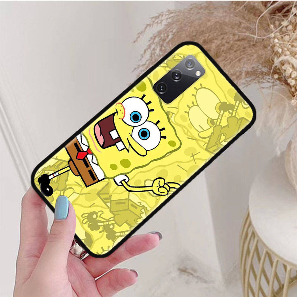 Черный чехол для OPPO Reno 8 6 5 4 Pro Plus Find X3 A17 A3 A31 A38 A40 A53 A54 A55 A74 A76 A78 A77 A80 A94 A95 A96 Lite S-40 Губка Боб