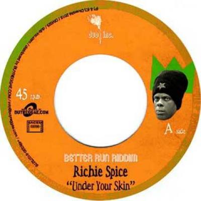 7-дюймовая пластинка RICHIE SPICE - Under Your Skin DUBINCEU002 Dub Inc/Buyregg 2015 Германия Регги, Ска и Даб