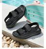 Caesar Summer Breathable Genuine Leather Beach Shoes for Men 2026 New Style External Velcro Non slip and Odor proof Sandals for Men