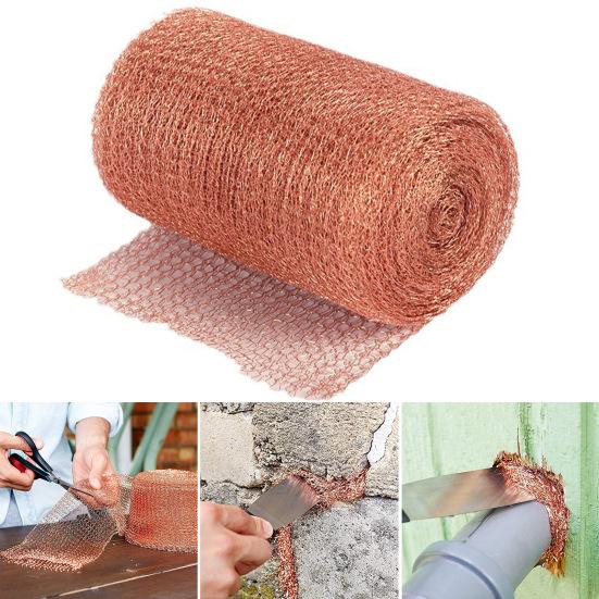 Copper Mesh Screen Rust-Proof Pure Copper Wire Easy To Shape Grounding Dense Filter DIY