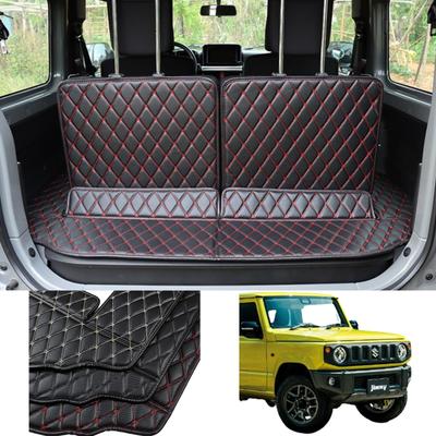 Коврик для багажа GP Retail, коврик в багажник, красный Jimny JB64 (Черная линия, JB74)