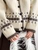 Кардиган Dorothy Fair Isle Retro с капюшоном и вязанным узором — женский утолщенный универсальный свитер