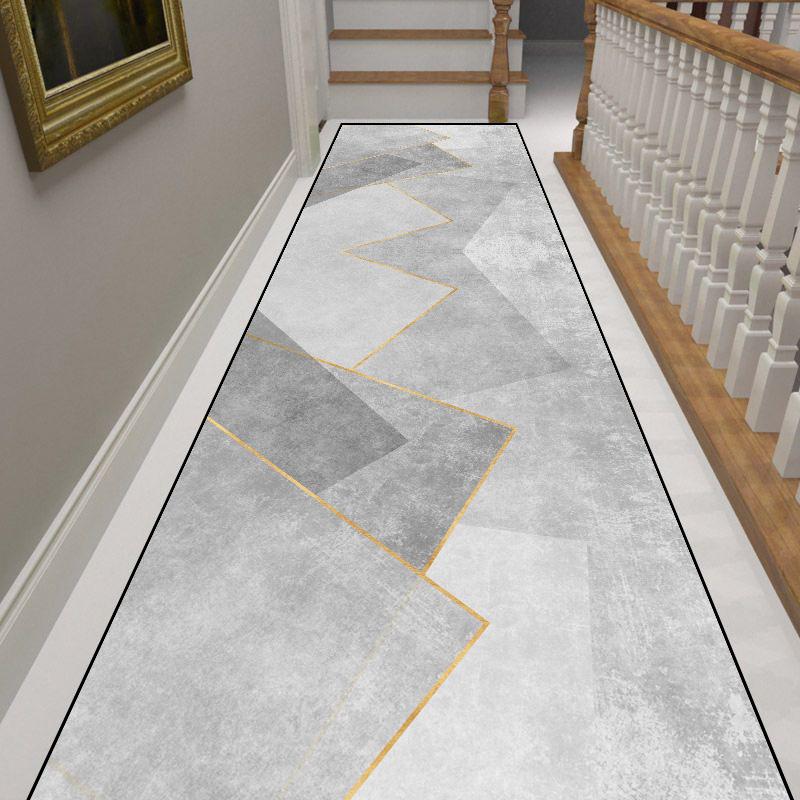 Modern Home Long Corridor Carpet Non-slip Stairway Rug Hotel Lobby Passageway Runner Washable Room Decor Floor Mats Customizable