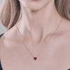 ELLE Jewelry Colored Cubic Heart Necklace ELBRNN181