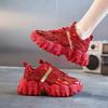 Lace Up Round Toe Woman Footwear Sequins Shoes for Women Designer Luxury Fashion 2024 Korean Comfortable and Elegant Y2k Offers