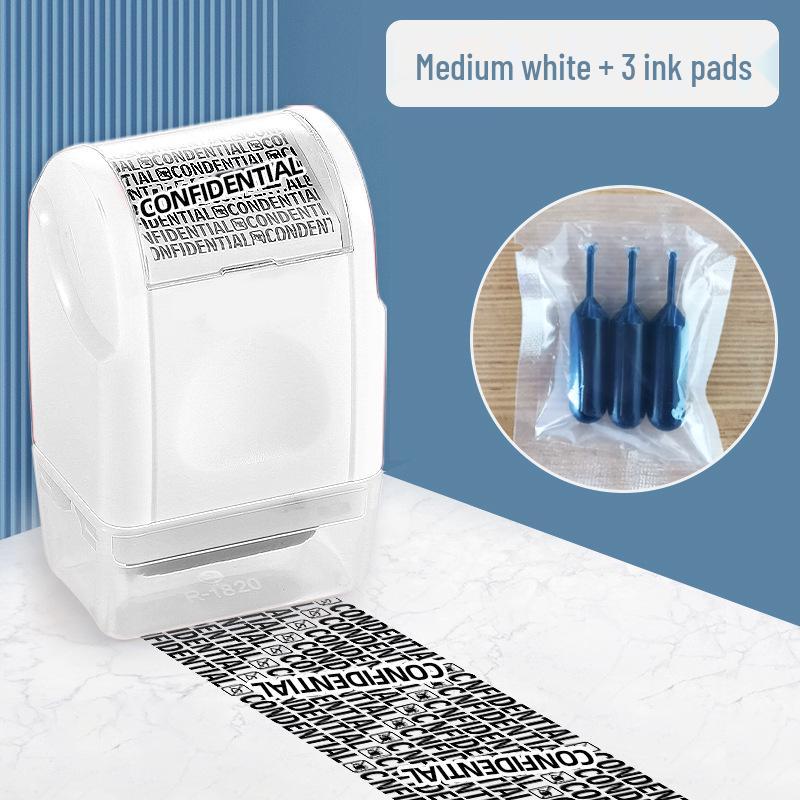 Роликовый штамп для защиты конфиденциальности с крышкой против протекания
