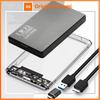 Xiaomi USB 3.0/Type C Корпус для HDD 2,5 дюйма SATA SSD Внешний корпус для жесткого диска со скоростью передачи 5 Гбит/с Прозрачный бокс для жесткого диска Без инструментов